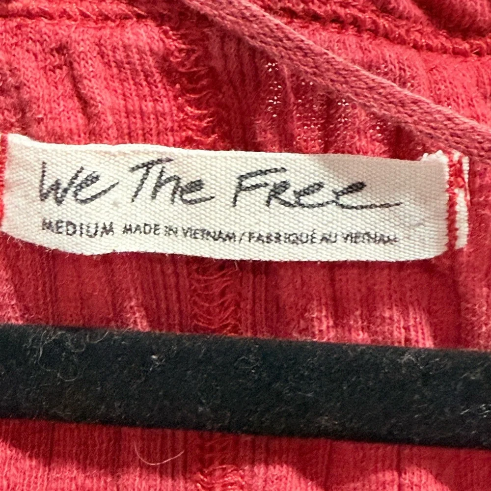 We The Free Red Ribbed Button-Front‎ The Free Daisy Tee M - Picture 3 of 10